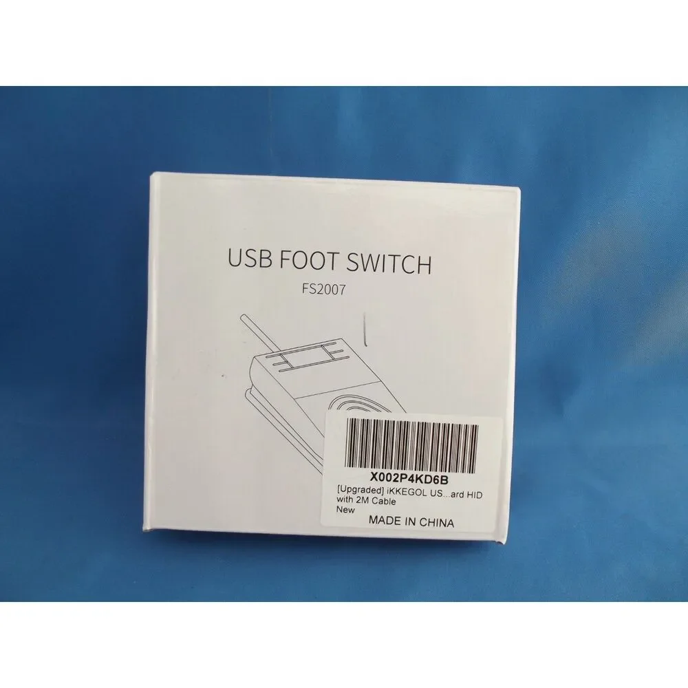 USB Foot Switch Pedal Keyboard Single PC Keyboard Mouse - NEW